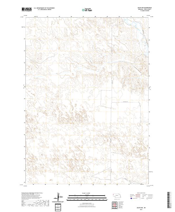 Agate NW topographic map thumbnail