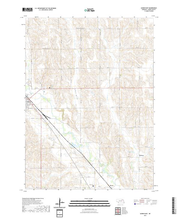 Albion East topographic map thumbnail