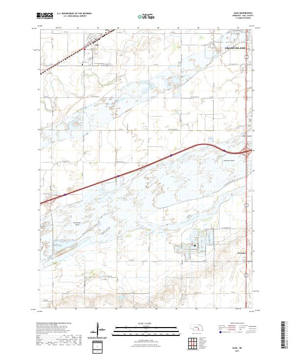 Alda topographic map thumbnail