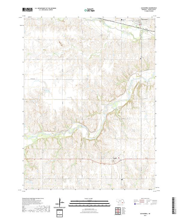 Alexandria topographic map thumbnail
