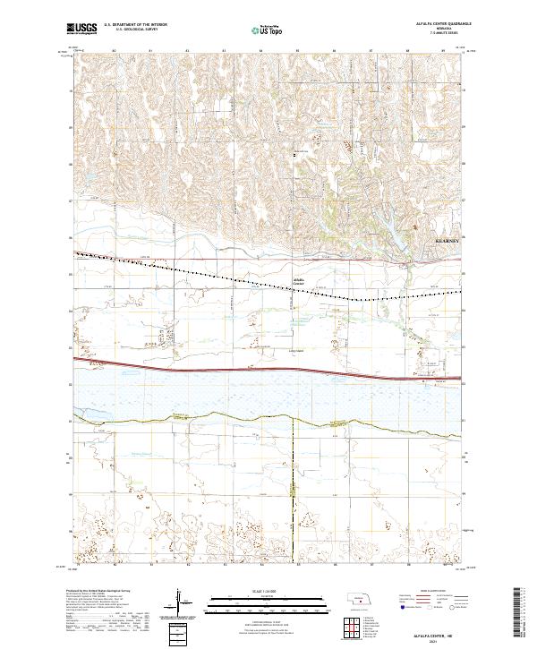 Alfalfa Center topographic map thumbnail
