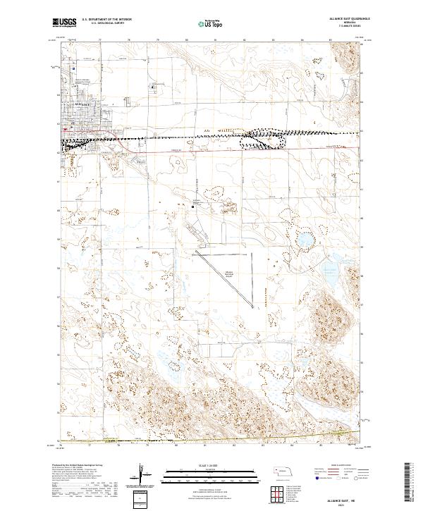 Alliance East topographic map thumbnail