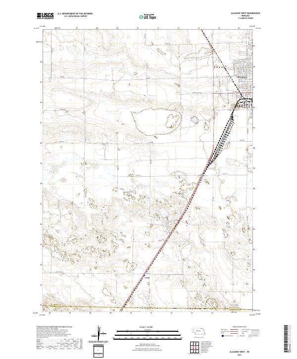Alliance West topographic map thumbnail