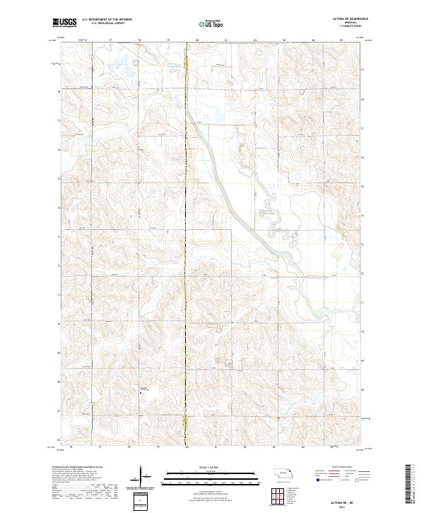 Altona NE topographic map thumbnail