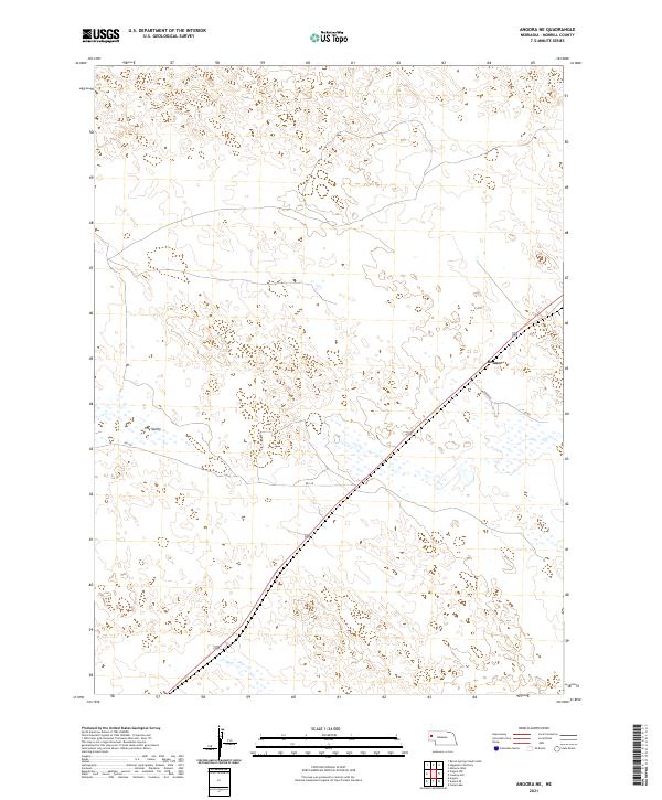 Angora NE topographic map thumbnail
