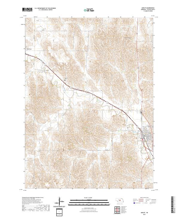 Ansley topographic map thumbnail
