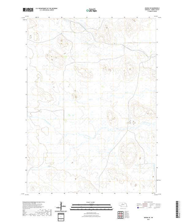 Arabia SE topographic map thumbnail