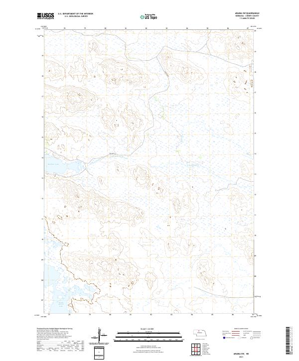 Arabia SW topographic map thumbnail