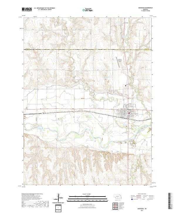 Arapahoe topographic map thumbnail
