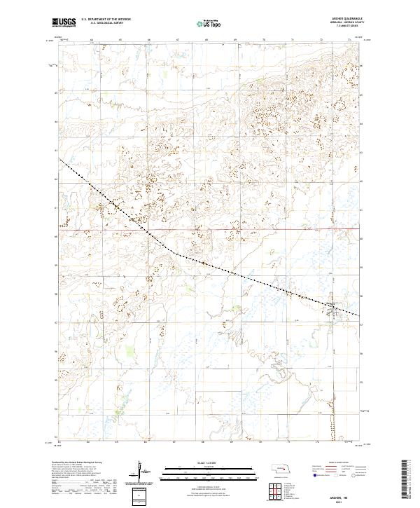 Archer topographic map thumbnail
