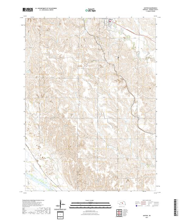 Ashton topographic map thumbnail