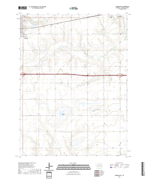 Aurora East topographic map thumbnail