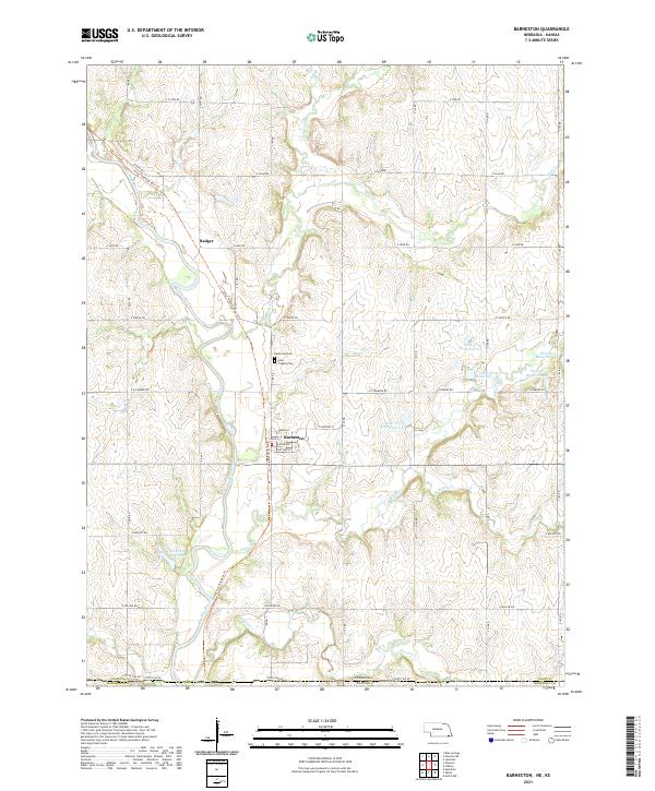 Barneston topographic map thumbnail