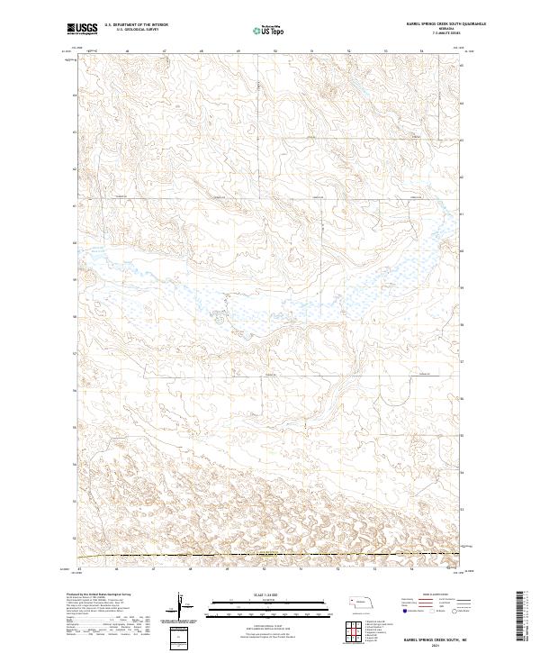 Barrel Springs Creek South topographic map thumbnail