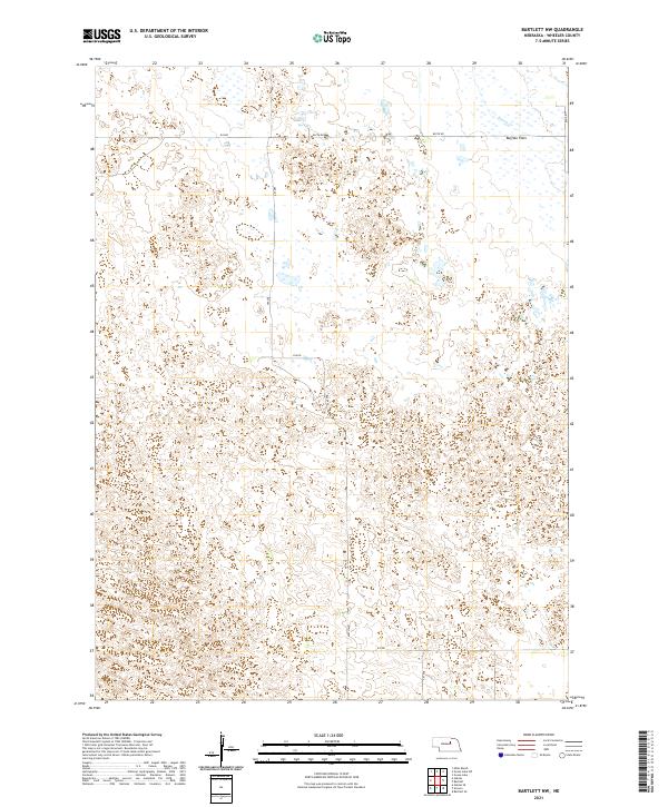 Bartlett NW topographic map thumbnail