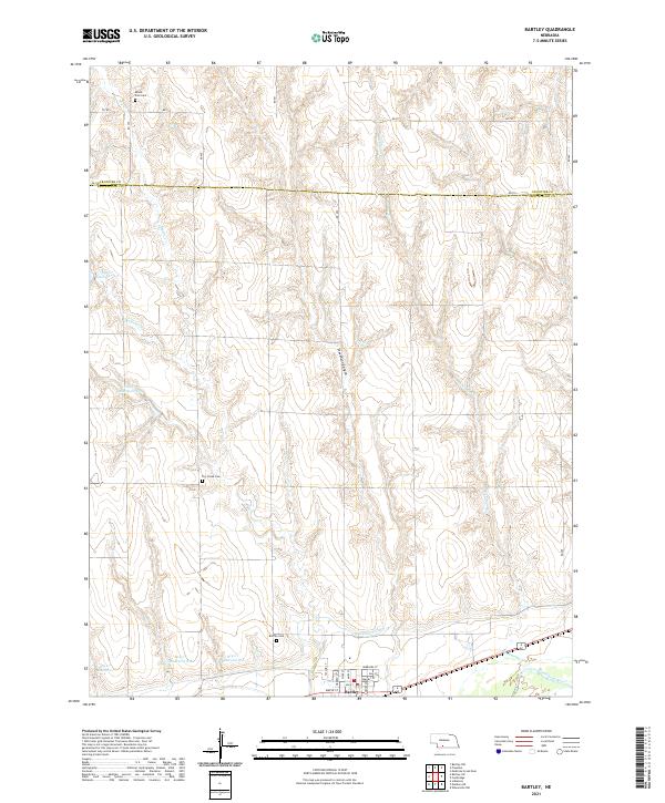 Bartley topographic map thumbnail