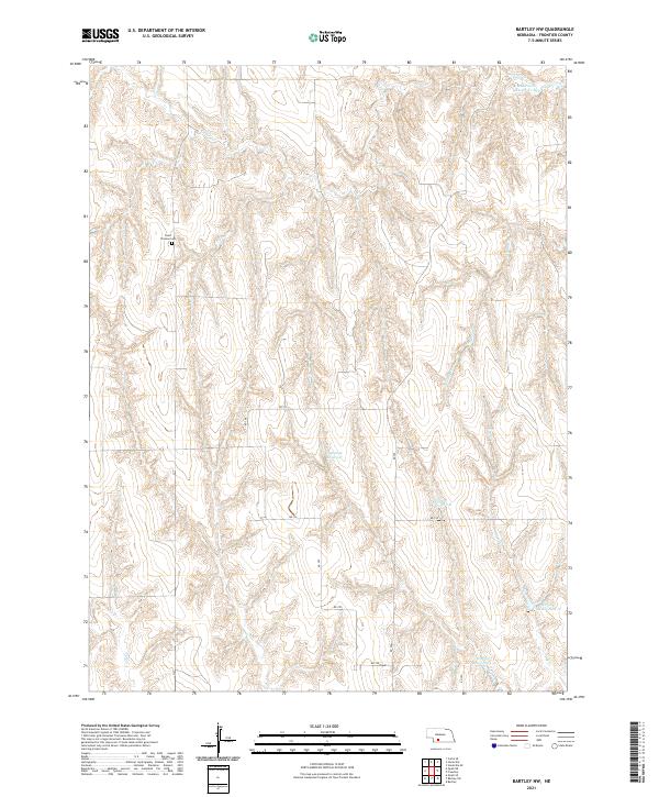 Bartley NW topographic map thumbnail