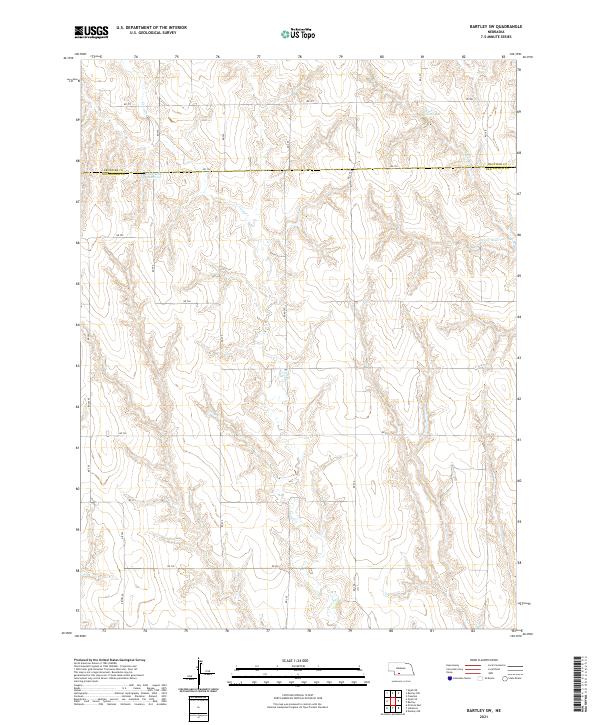 Bartley SW topographic map thumbnail