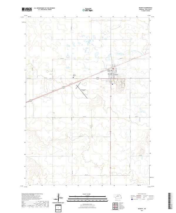 Bassett topographic map thumbnail