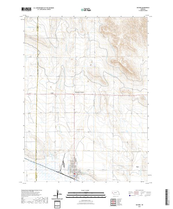 Bayard topographic map thumbnail