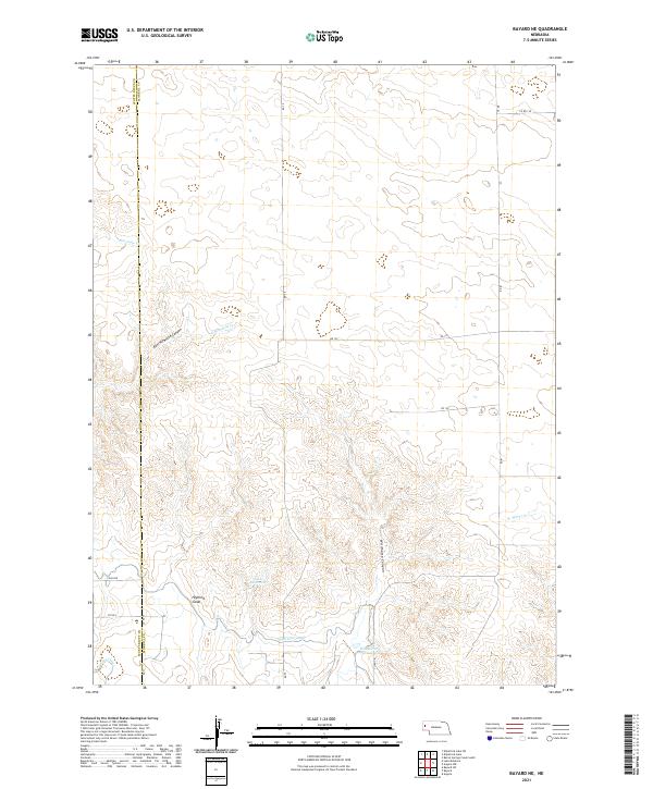 Bayard NE topographic map thumbnail