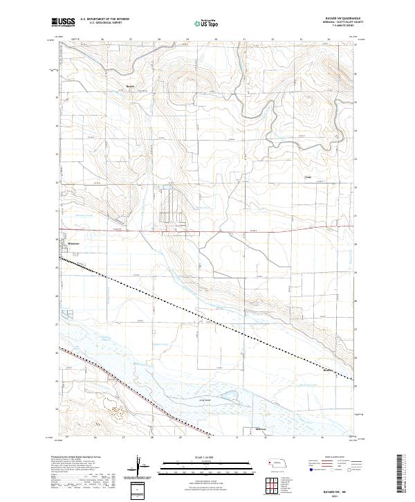 Bayard SW topographic map thumbnail