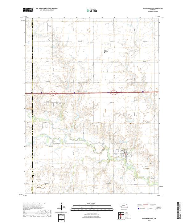Beaver Crossing topographic map thumbnail