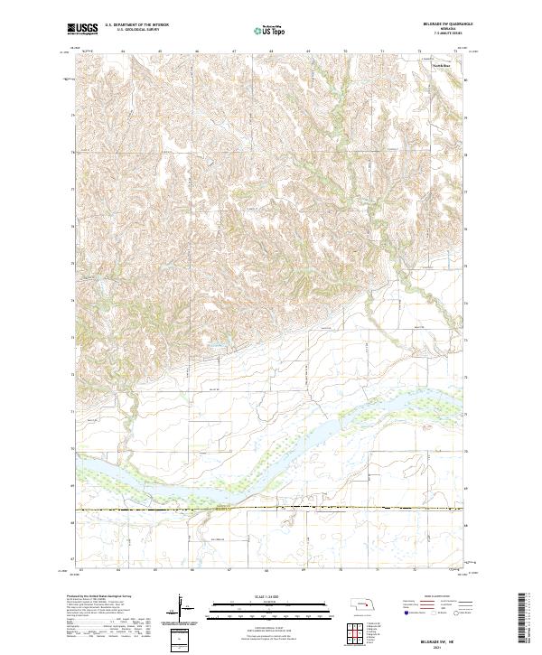 Belgrade SW topographic map thumbnail