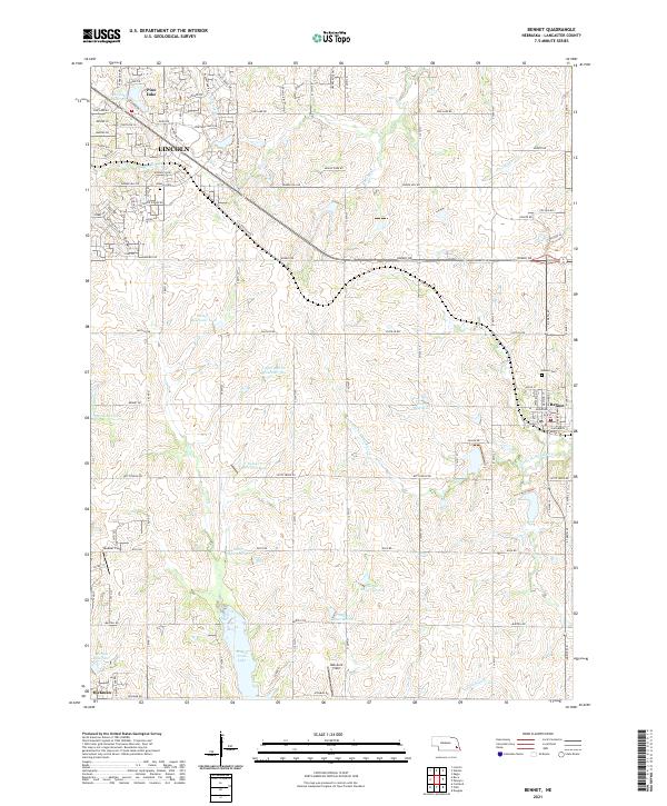 Bennet topographic map thumbnail