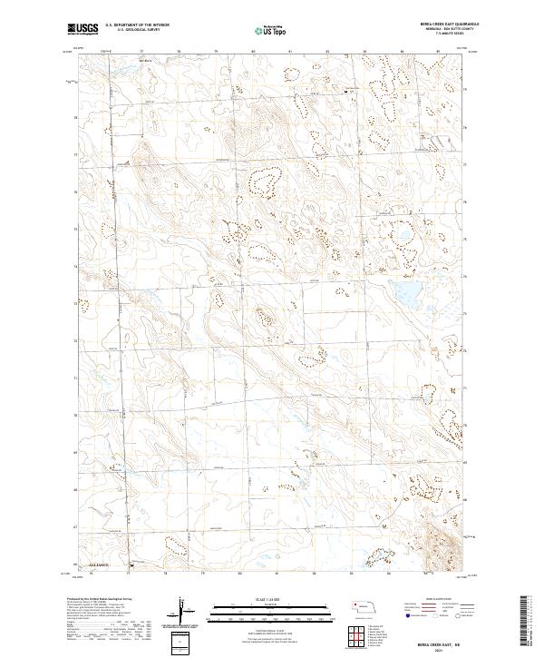 Berea Creek East topographic map thumbnail