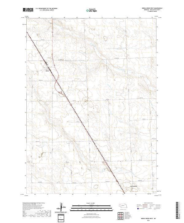 Berea Creek West topographic map thumbnail