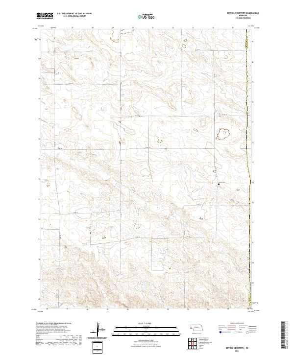 Bethel Cemetery topographic map thumbnail
