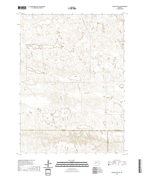 Big Bald Hill NE topographic map thumbnail