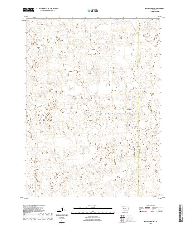Big Bald Hill SE topographic map thumbnail