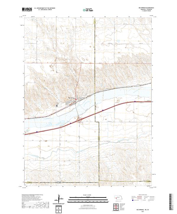 Big Springs topographic map thumbnail