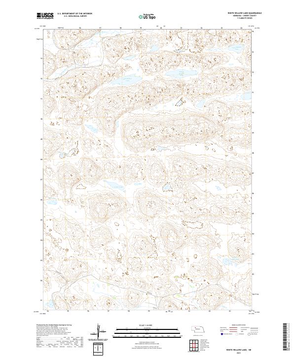 White Willow Lake 2021 topographic map thumbnail