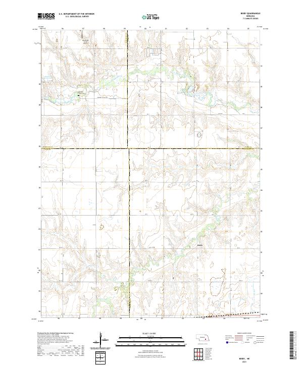 Bixby topographic map thumbnail
