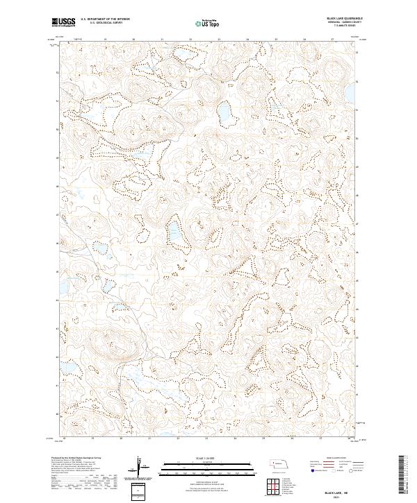 Black Lake topographic map thumbnail
