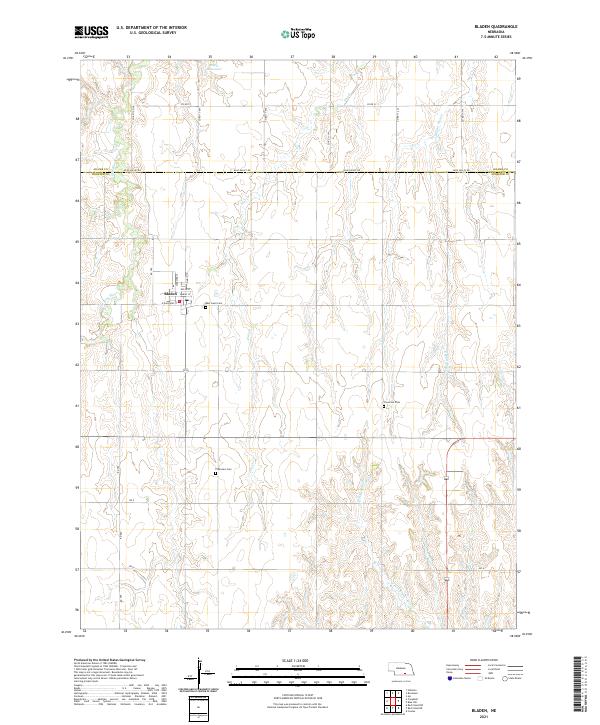 Bladen topographic map thumbnail