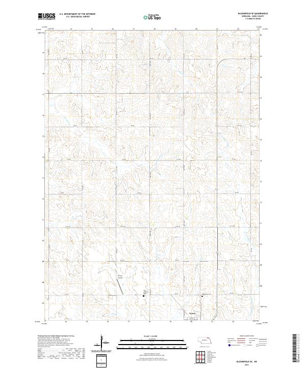 Bloomfield SE topographic map thumbnail