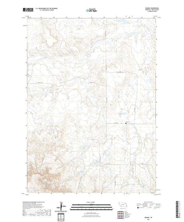 Bodarc topographic map thumbnail