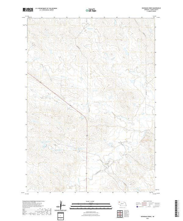 Bohemian Creek topographic map thumbnail