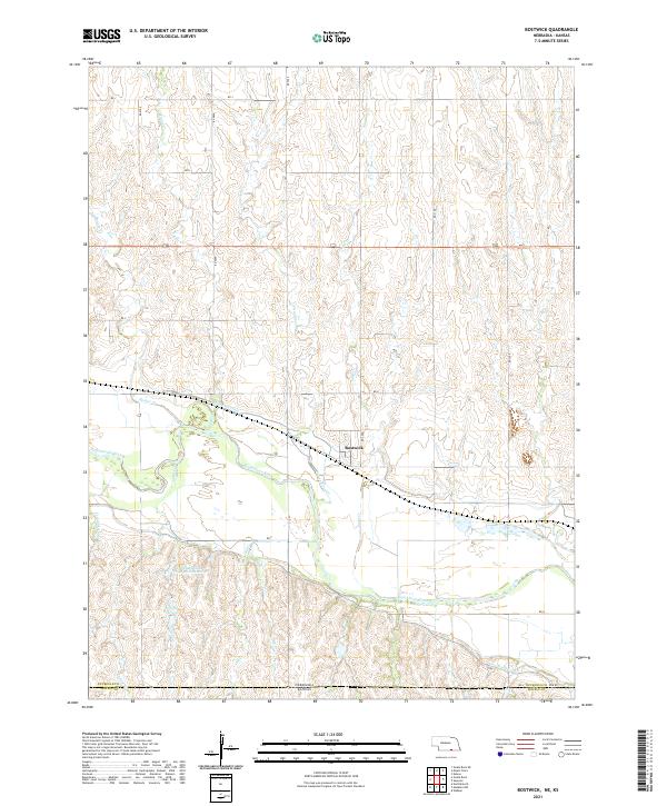 Bostwick topographic map thumbnail