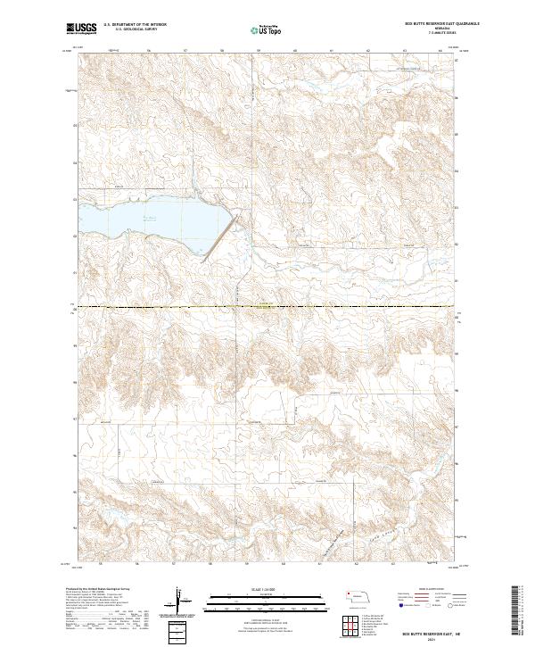 Box Butte Reservoir East topographic map thumbnail
