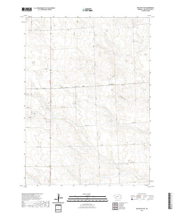 Box Butte SW topographic map thumbnail