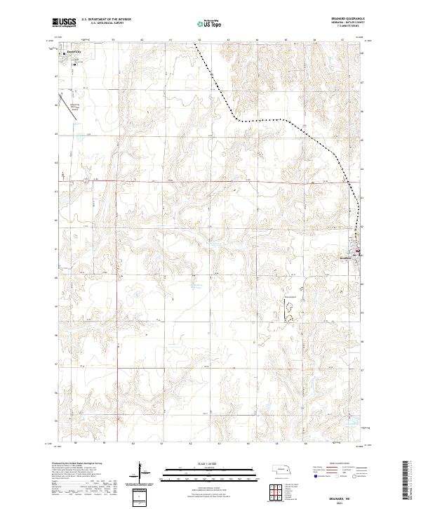 Brainard topographic map thumbnail