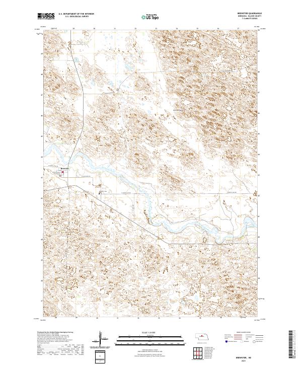Brewster topographic map thumbnail