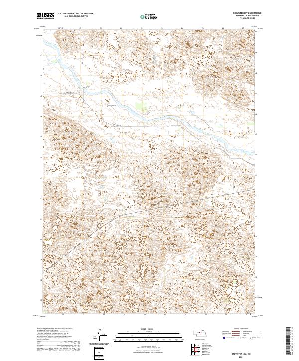 Brewster NW topographic map thumbnail