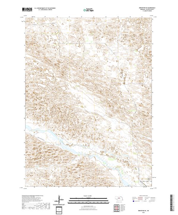 Brewster SE topographic map thumbnail