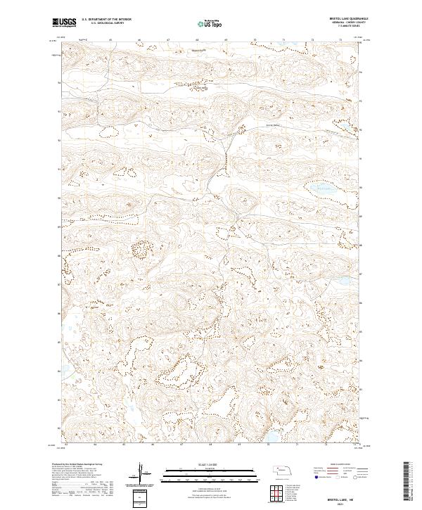 Bristol Lake topographic map thumbnail